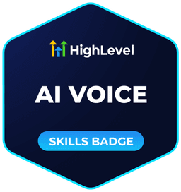 AI Voice HighLevel AI Voice skills badge